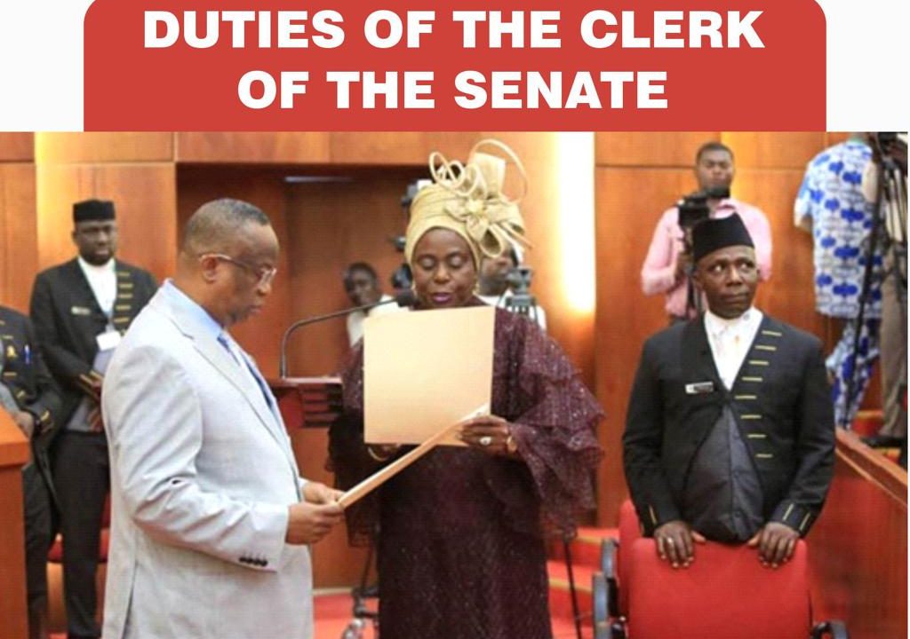 National Assembly Meme: Duties of the Clerk of the Senate