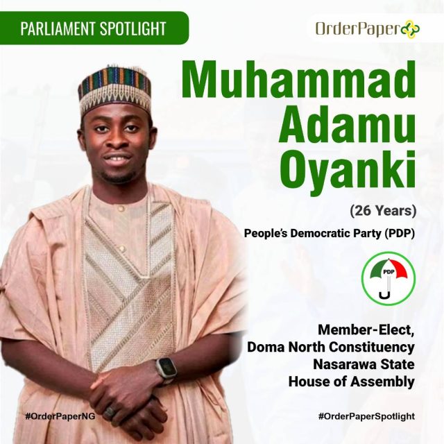 Parliament Spotlight: Muhammad Adamu Oyanki | Member-Elect, Nasarawa State House of Assembly