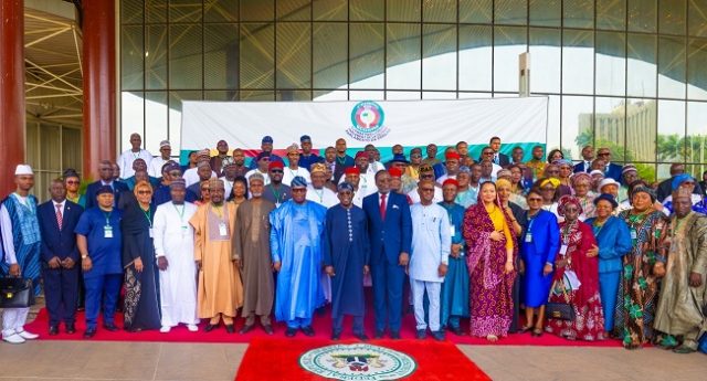 President Tinubu at the ECOWAS Parliament 