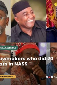 LONG SERVICE: 6 lawmakers who did 20 years in NASS