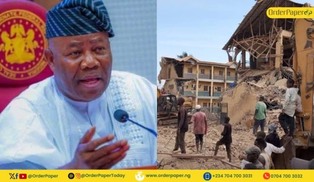 Building collapse: Akpabio calls for enforcement of town planning laws