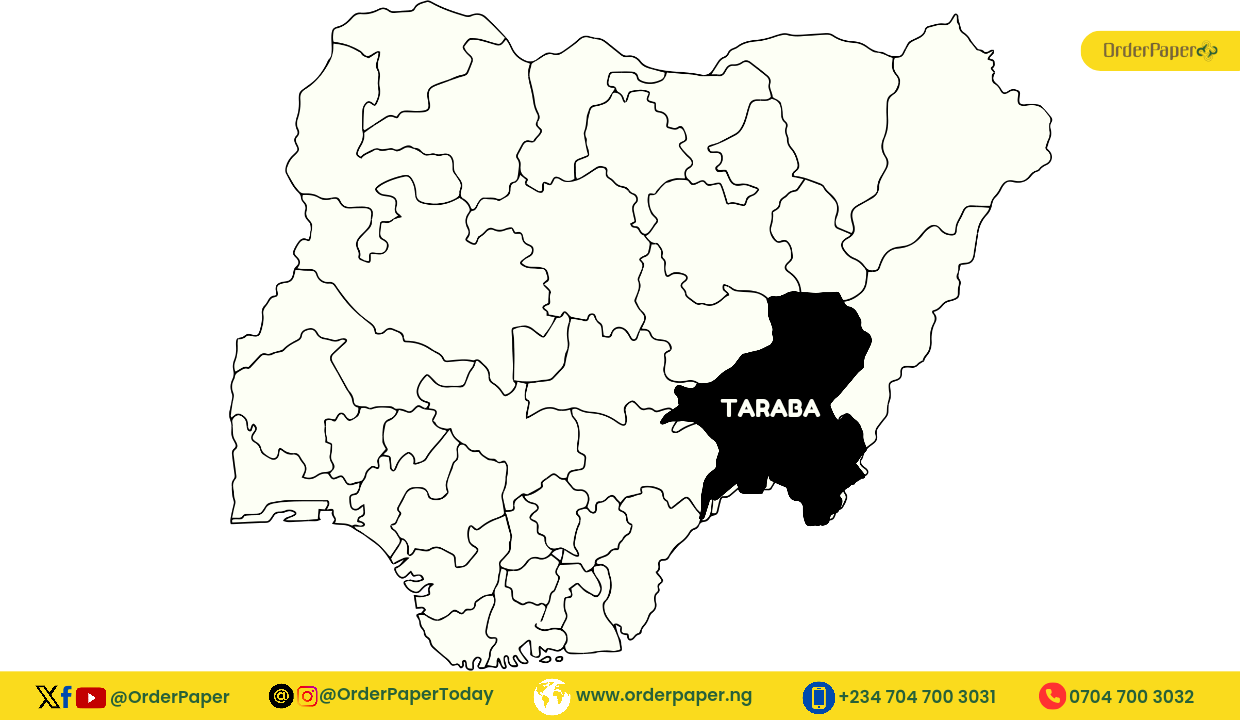 10TH NASS REPORT CARD: 5 Taraba lawmakers have no bill in one year 