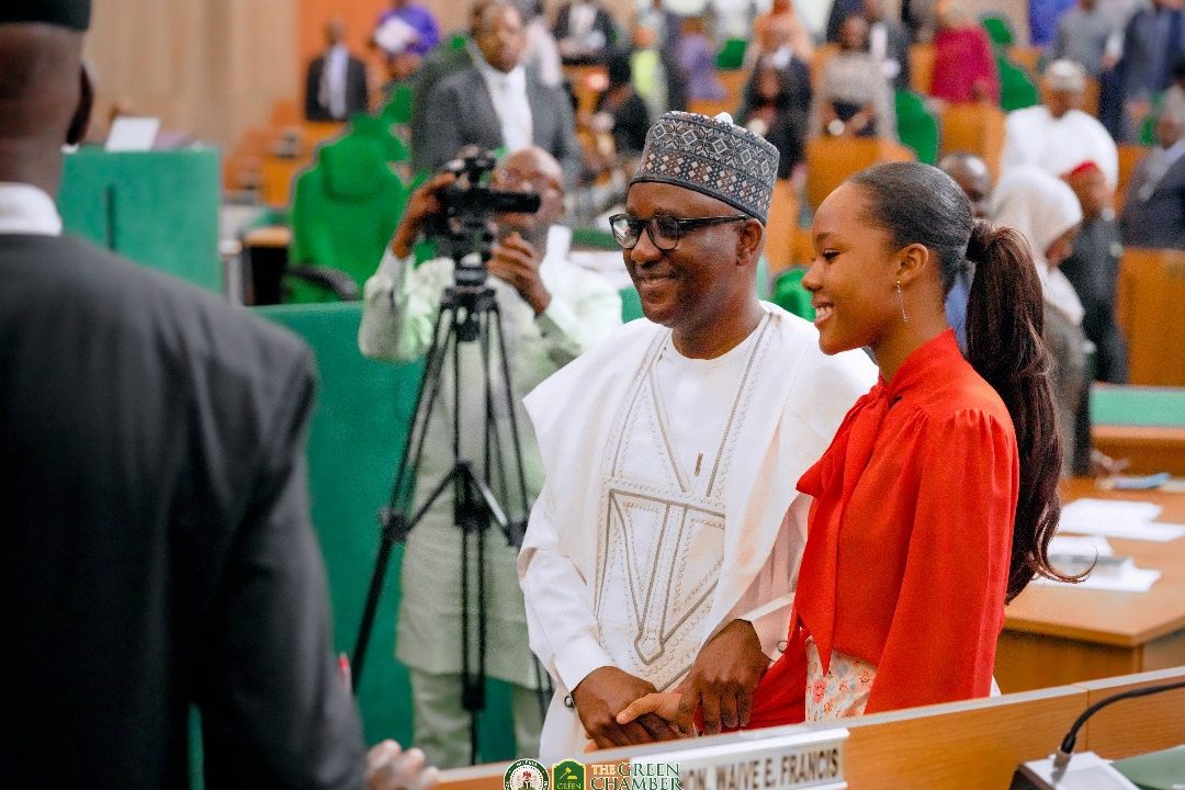 GIRL-CHILD  DAY: History as house speaker cedes seat to teen