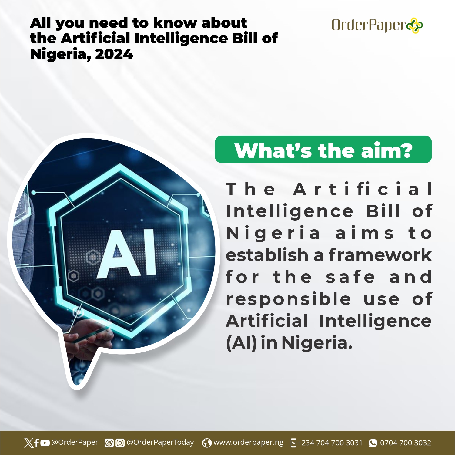 A new era for AI in Nigeria: National bill sets ethical and safety standards 